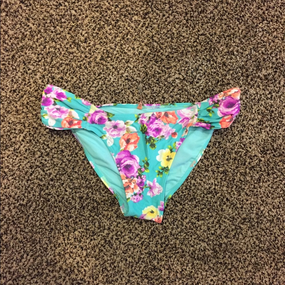 Floral target bikini bottoms